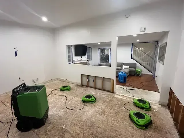 Structural drying in an home